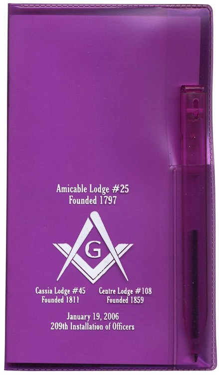 Translucent Vinyl Cover Monthly Planner with Flat Pen 3