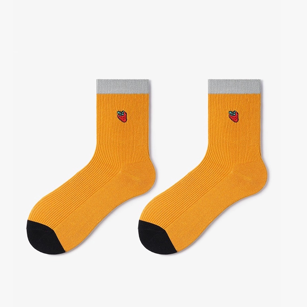 Custom Mid Crew Socks with Embroidered logo 10