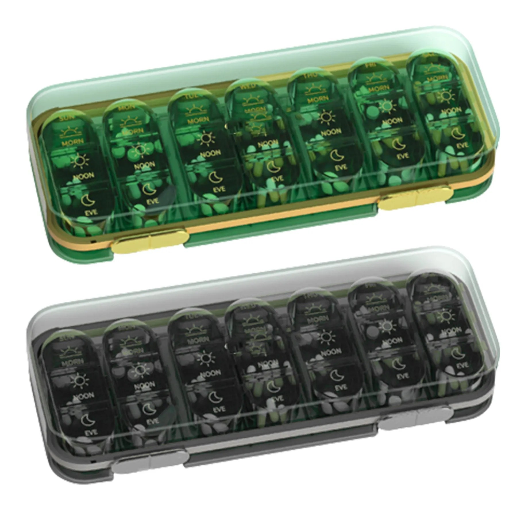 Weekly Pill Case With 21 Compartments 2