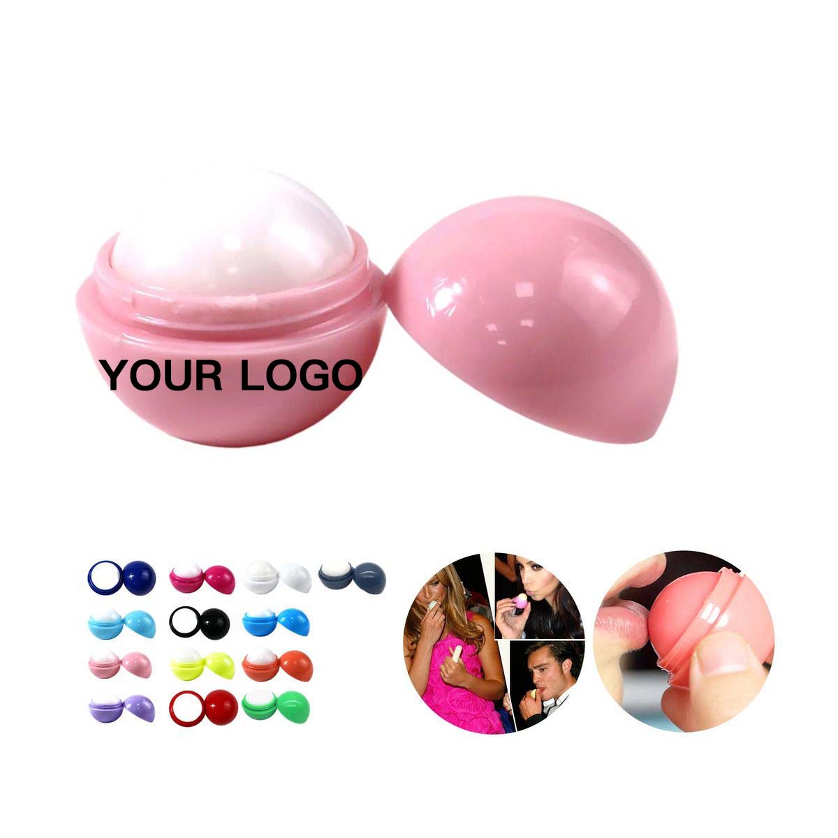 Compact Spherical Lip Balm Portable Moisturizer 1