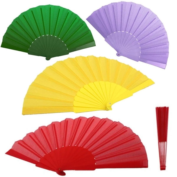 Plastic Folding Hand Fan 2