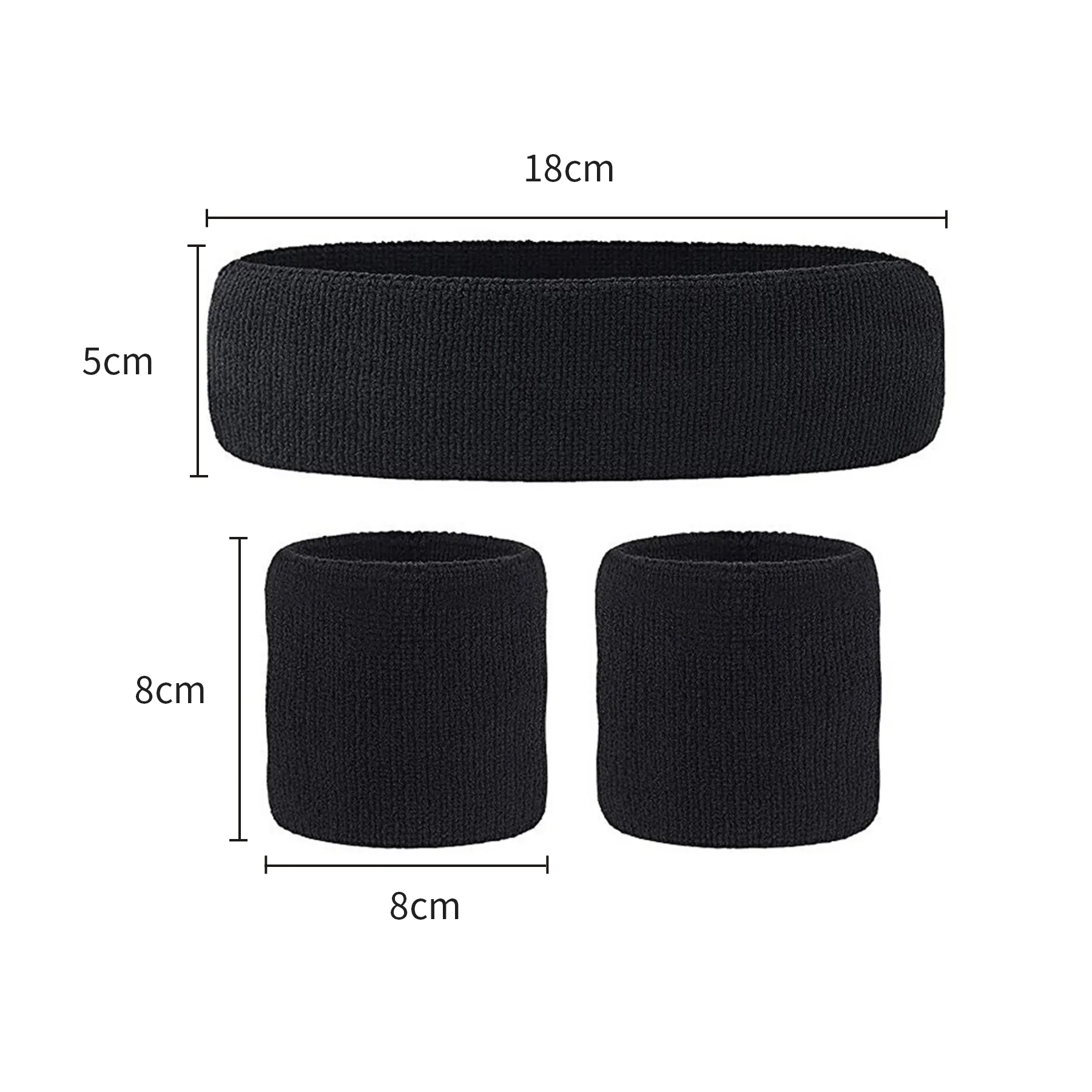 Yoga Basketball Sweatband Headband Three Piece Set 2