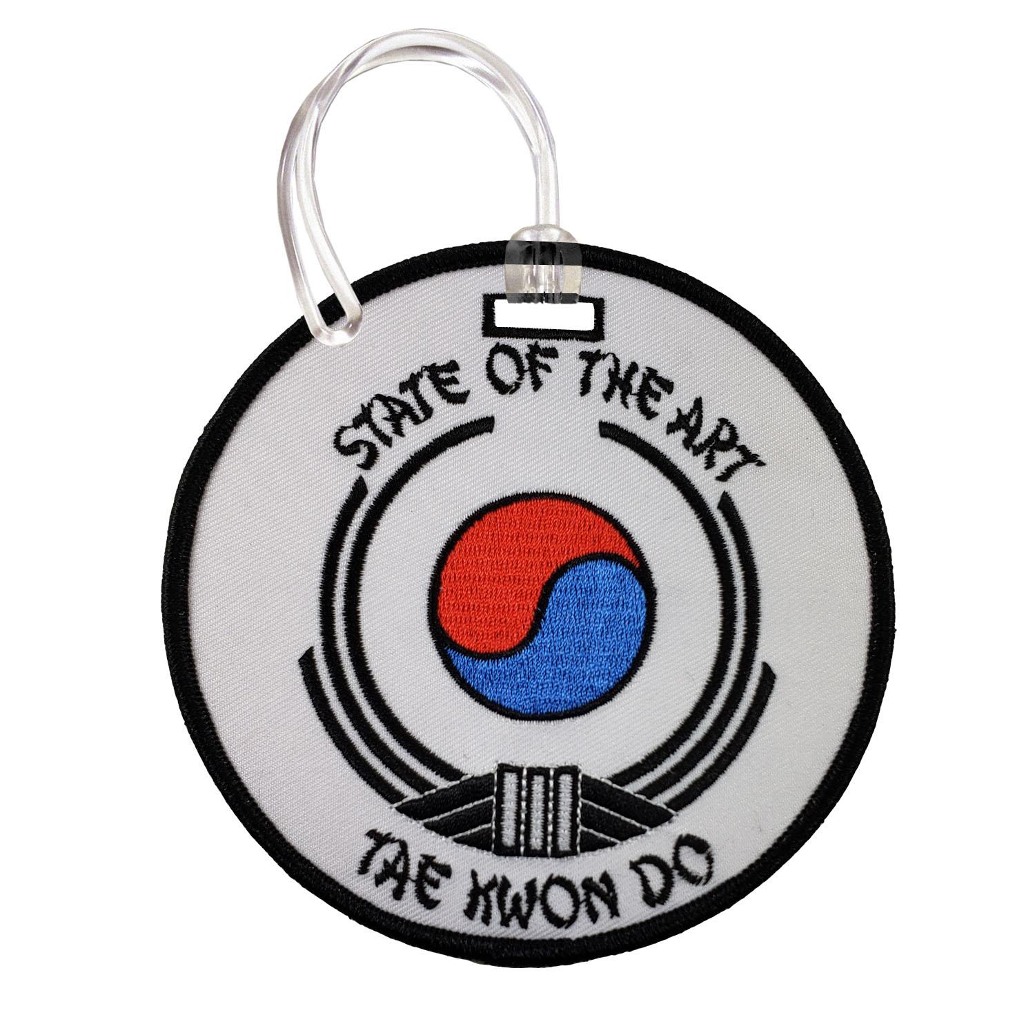 Embroidered Round Luggage Tag 3