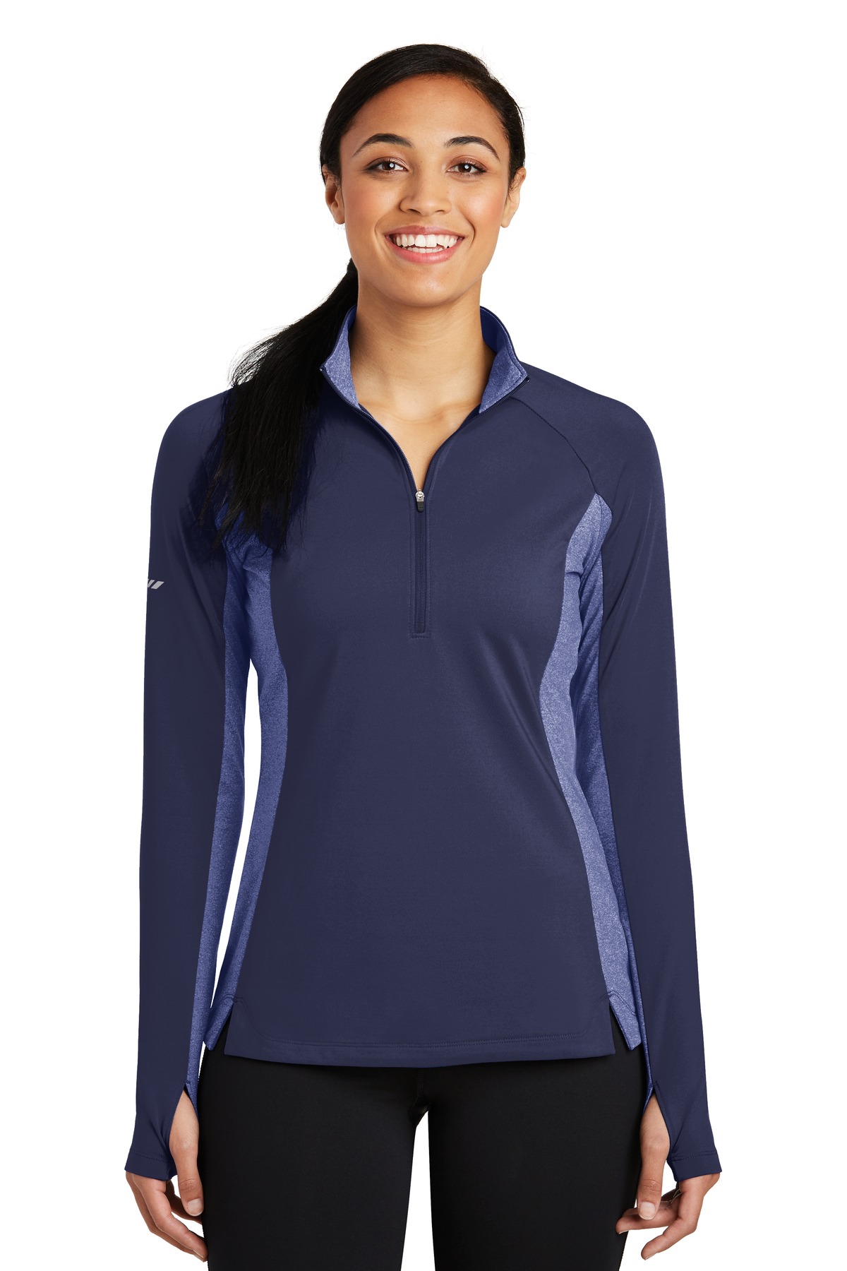 Sport-Tek Women's Sport-Wick Stretch Contrast 1/4-Zip Pullover. LST854 37