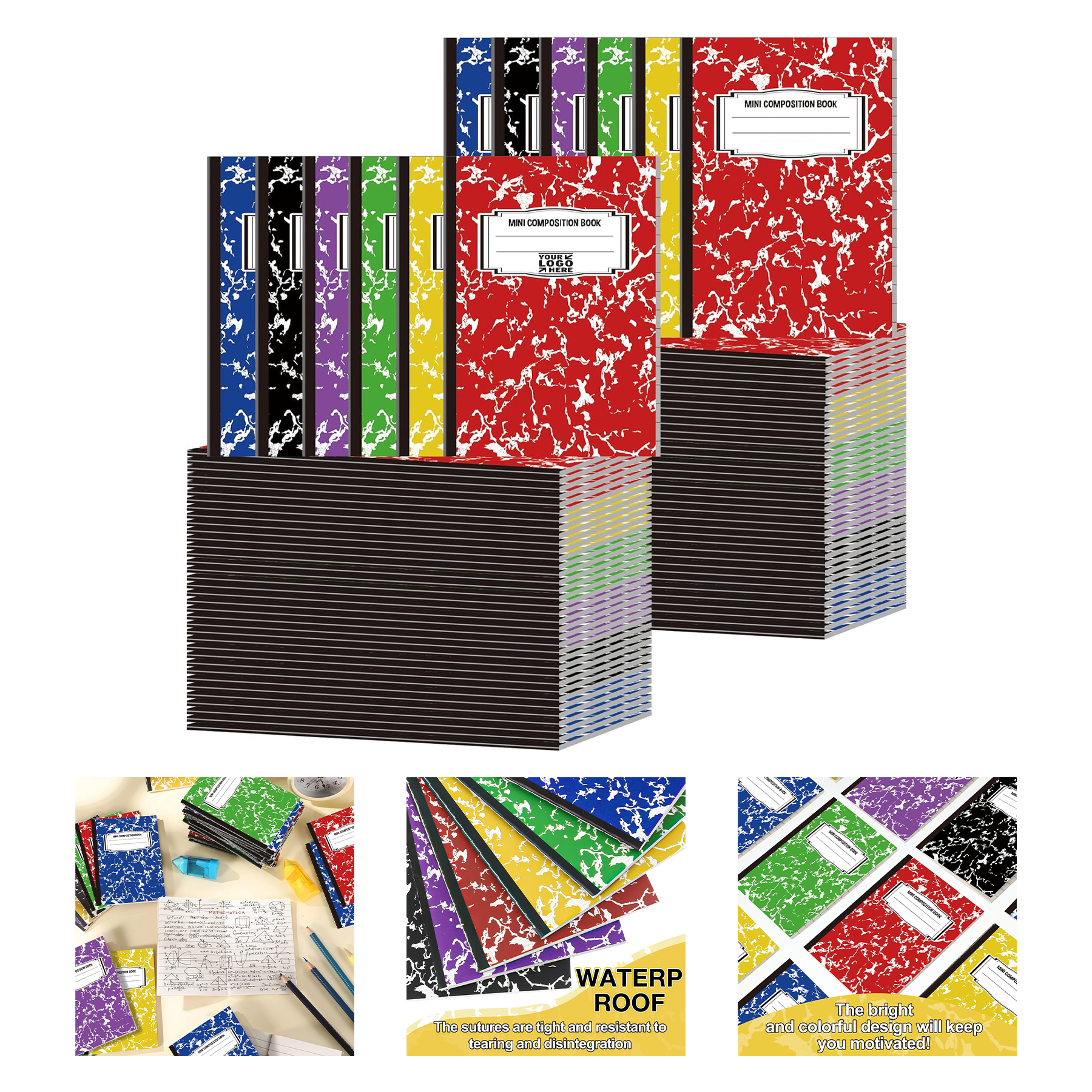 3.4" x 4.7" Mini Composition Notebook 2