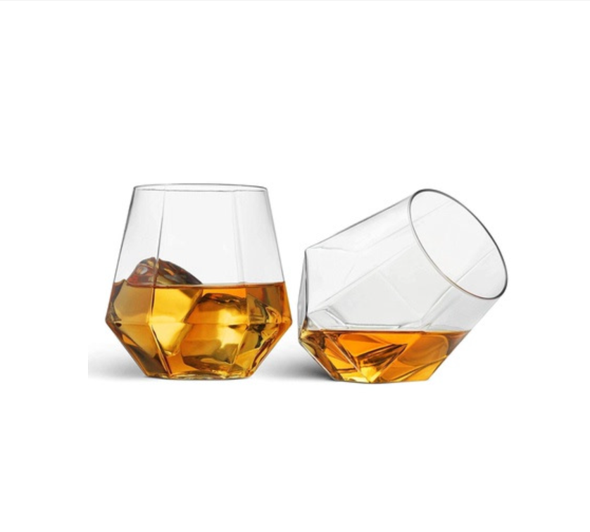 12 OZ Plastic Hexagonal Stemless Glasses 2