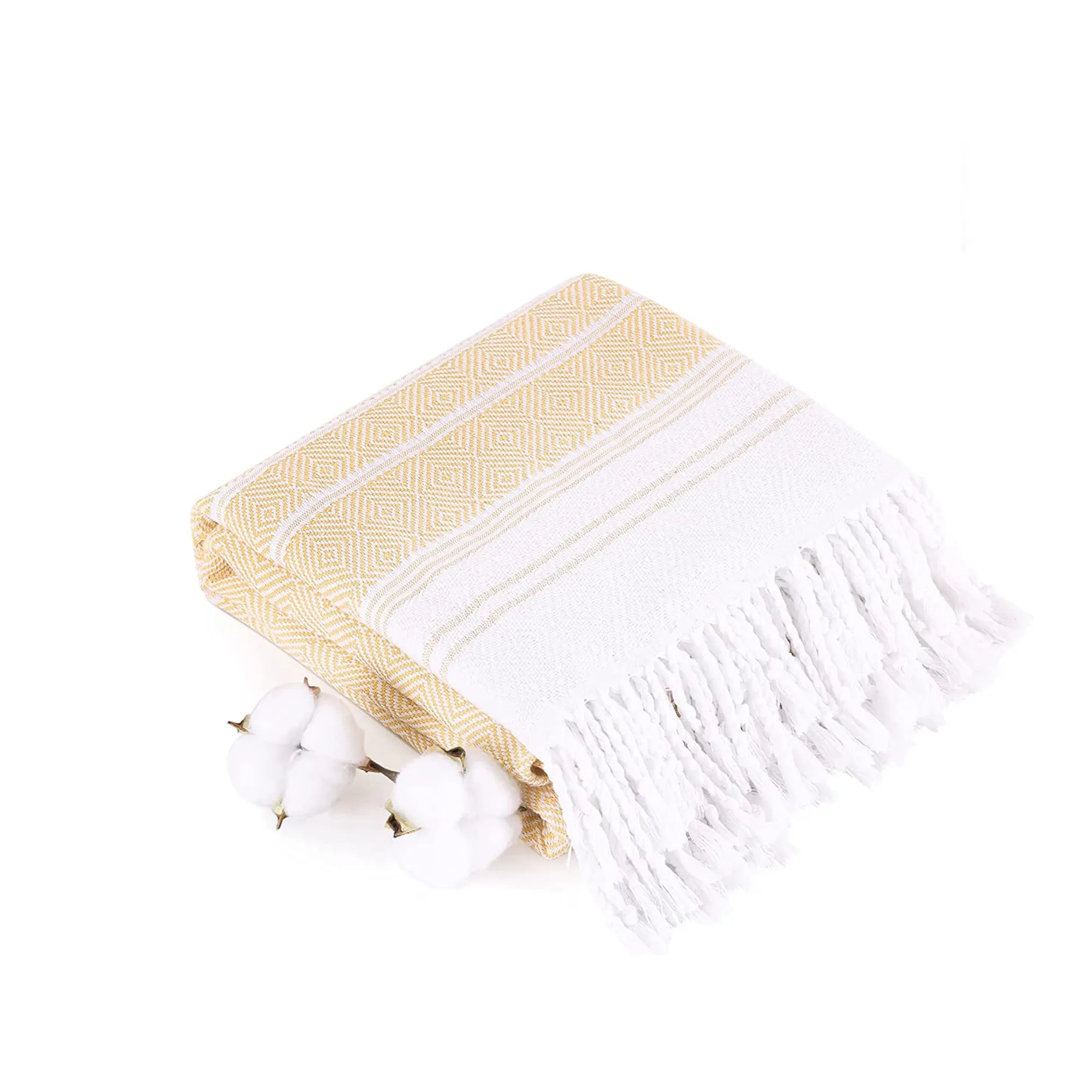 Lightweight Turkish Jacquard Beach Towel 74.8" x 39.4" 5