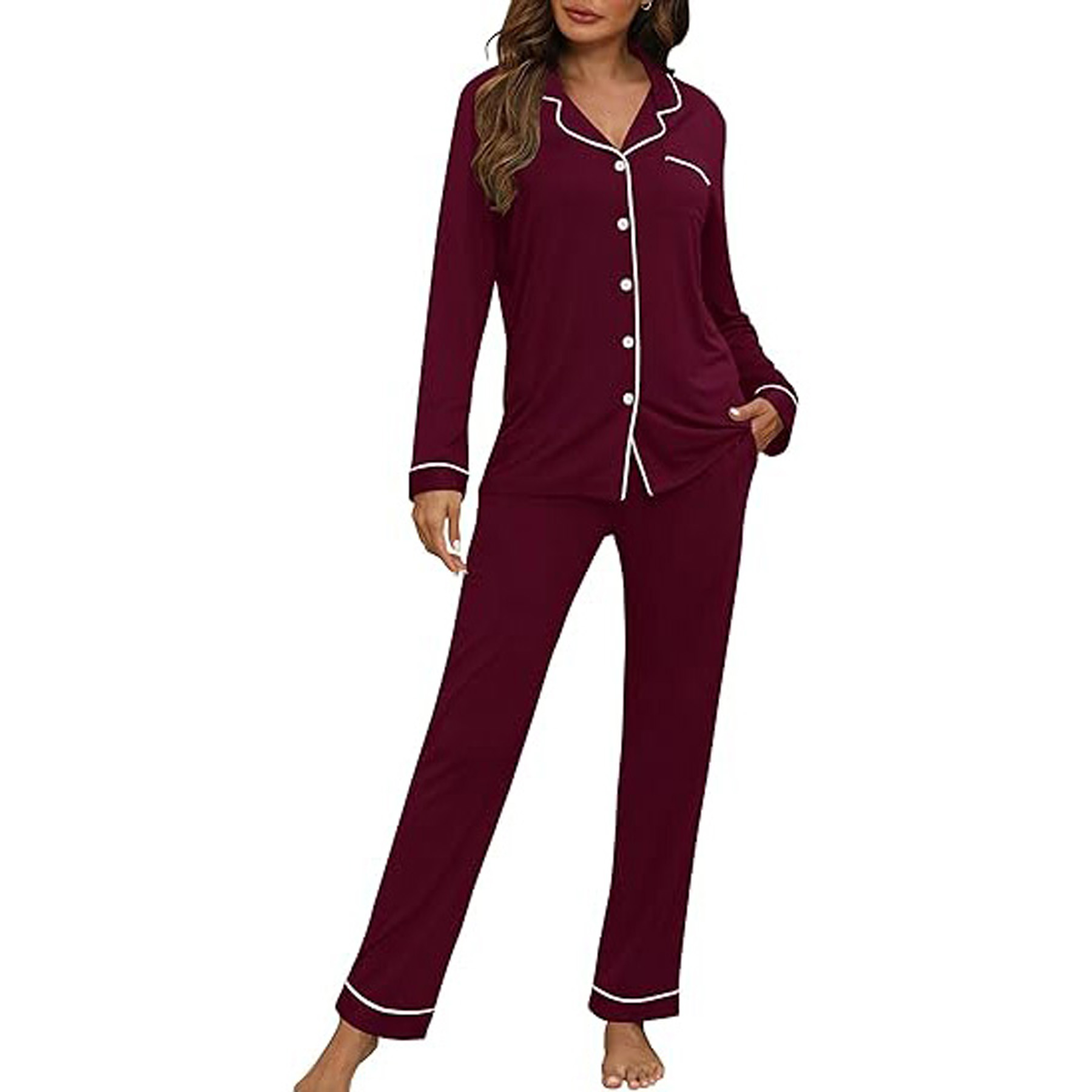 Women's Long Sleeve Pajama Set 34
