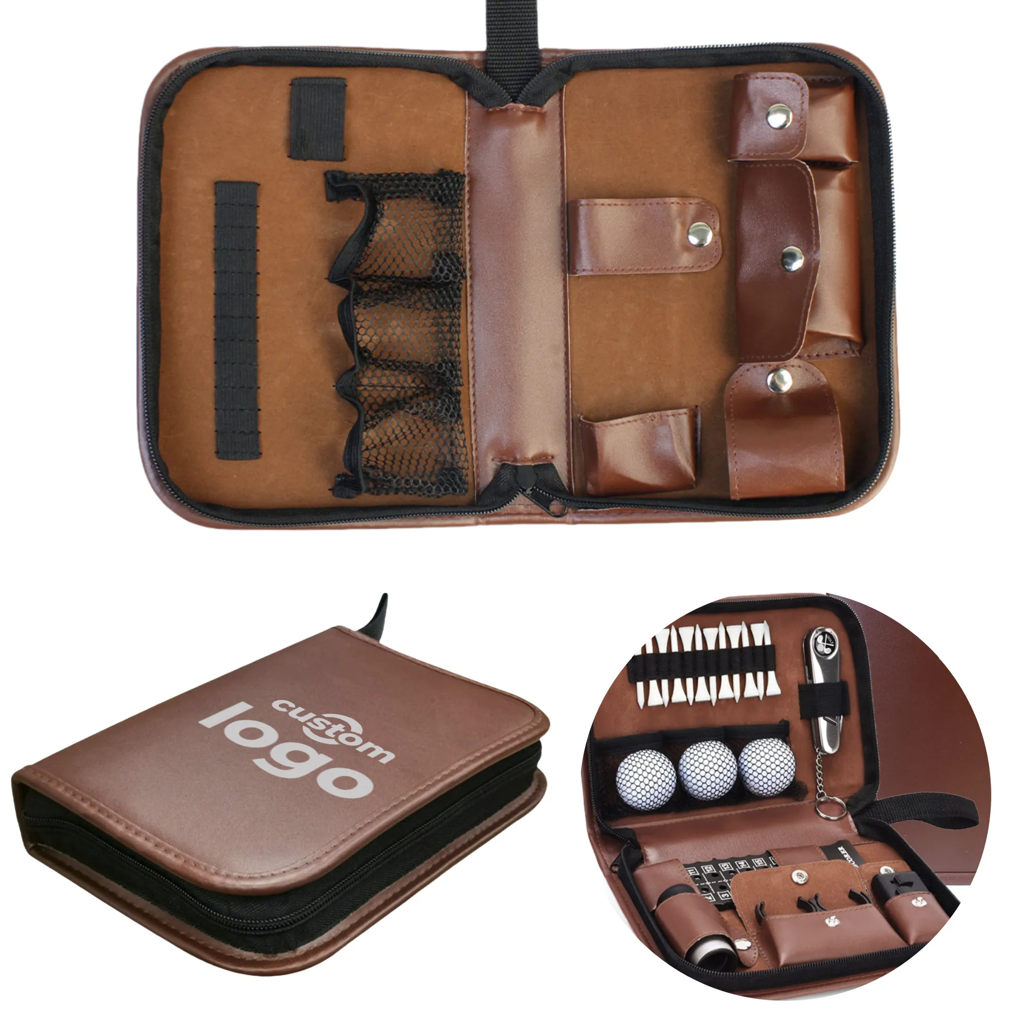 Leather Golf Tool Set, Custom Logo, Corporate Gifting 4