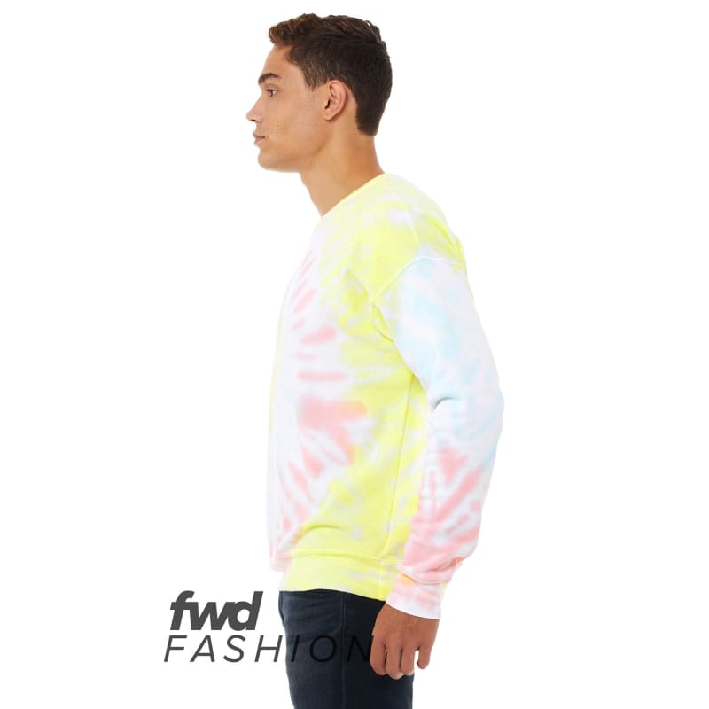 Bella + Canvas FWD Fashion Unisex Tie-Dye Pullover Sweatshirt 22