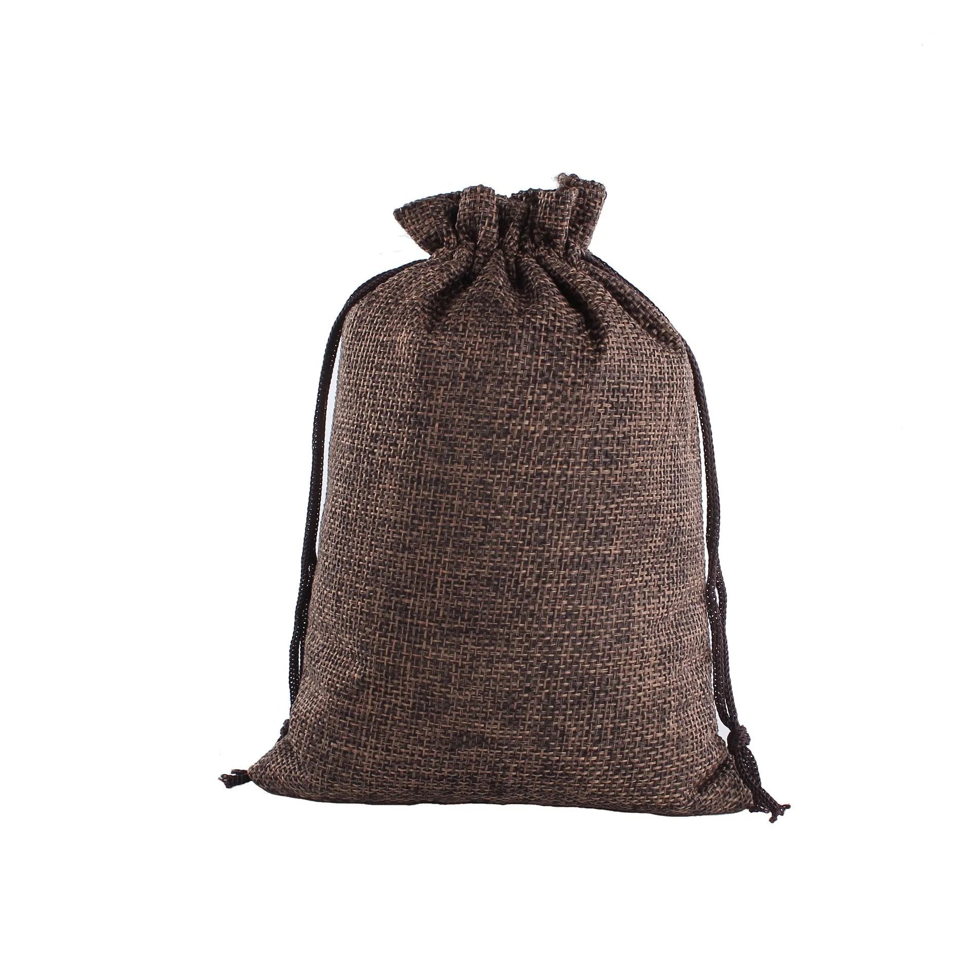 Classy Stuff Burlap/Jute Drawstring Bag 8