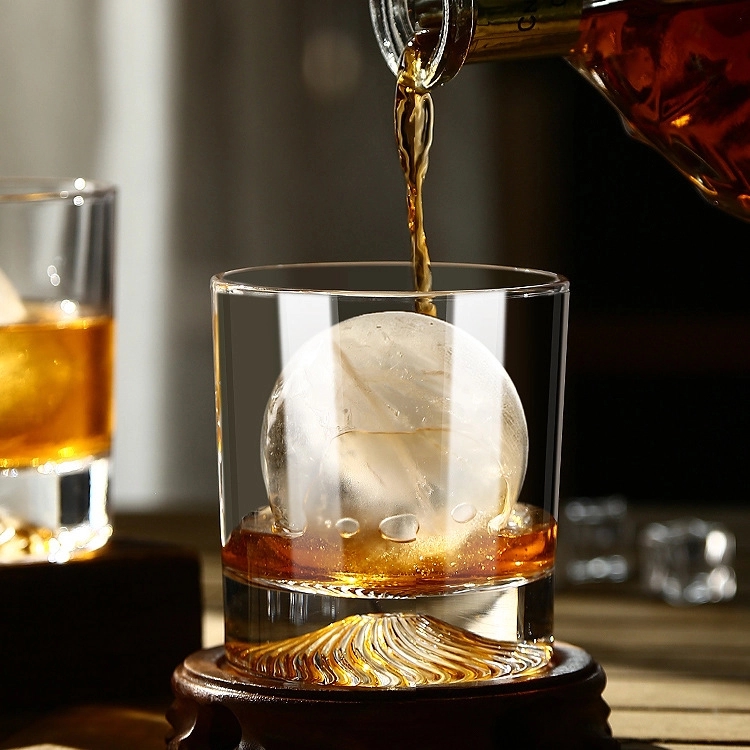 8.8 oz Unique Bottom Design Wine Glass Whiskey Cups 2