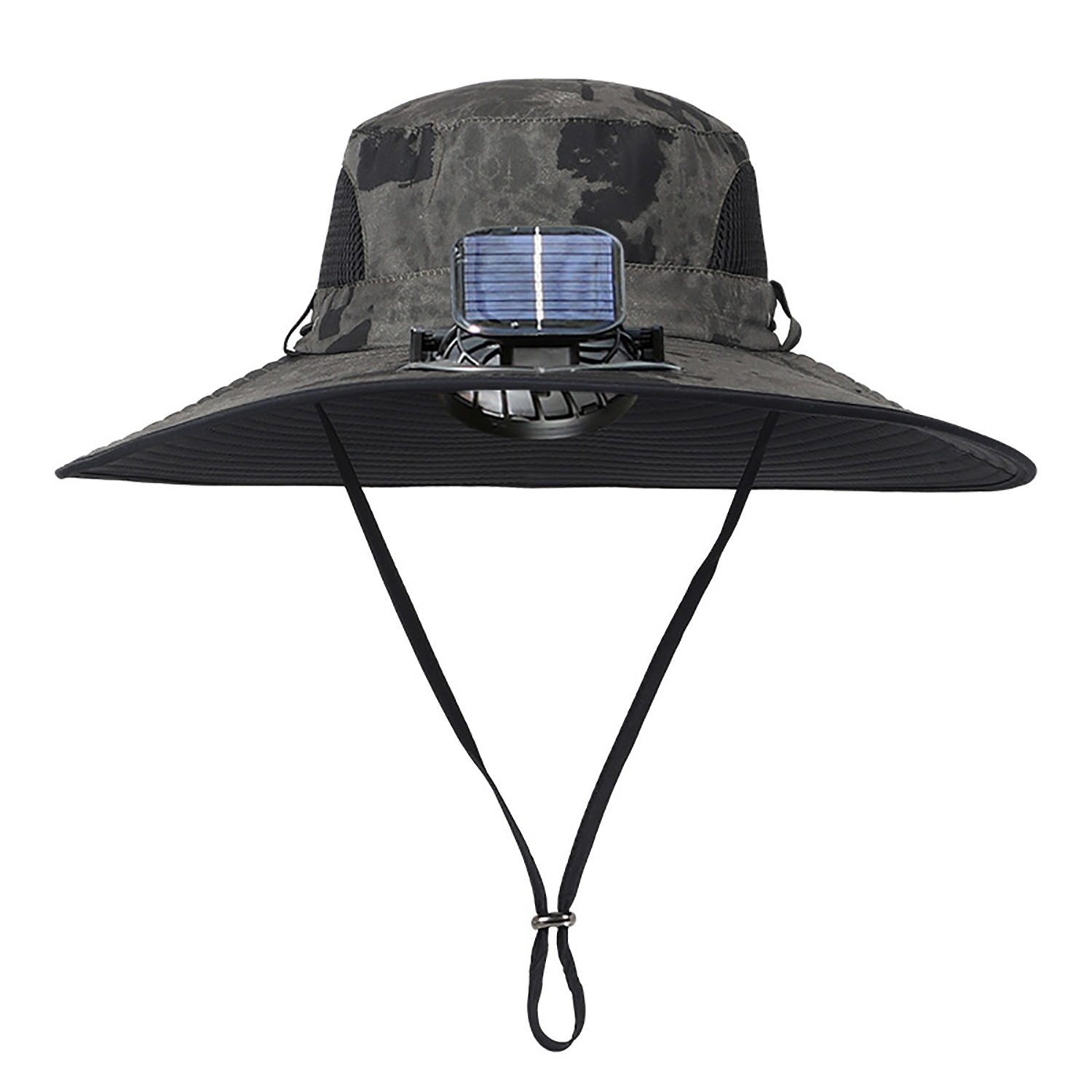 Wide Brim Solar USB Rechargeable Fan Sun Hat 7