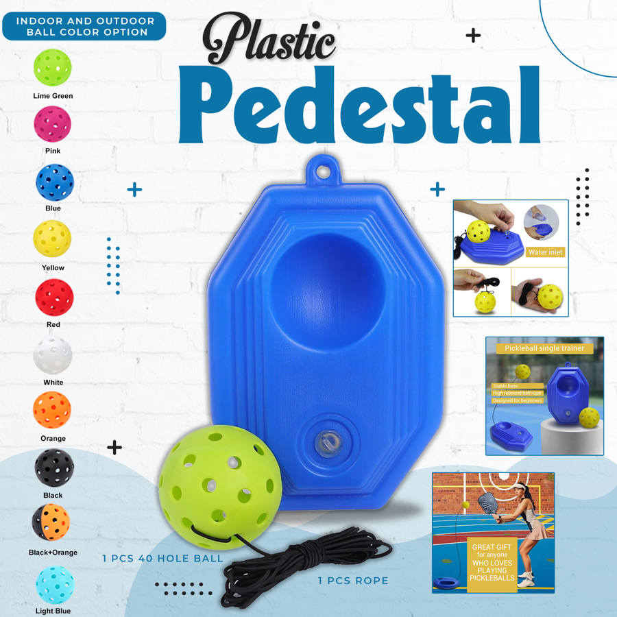 Pickleball Rebound Trainer w/ Plastic Pedestal & Rope