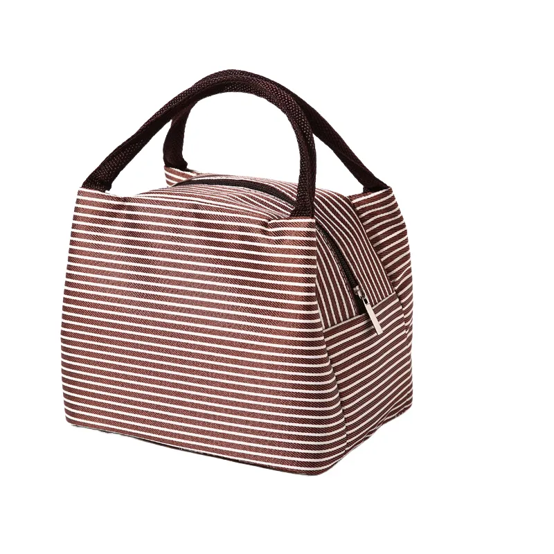 Striped Custom Insulated Lunch Tote 5