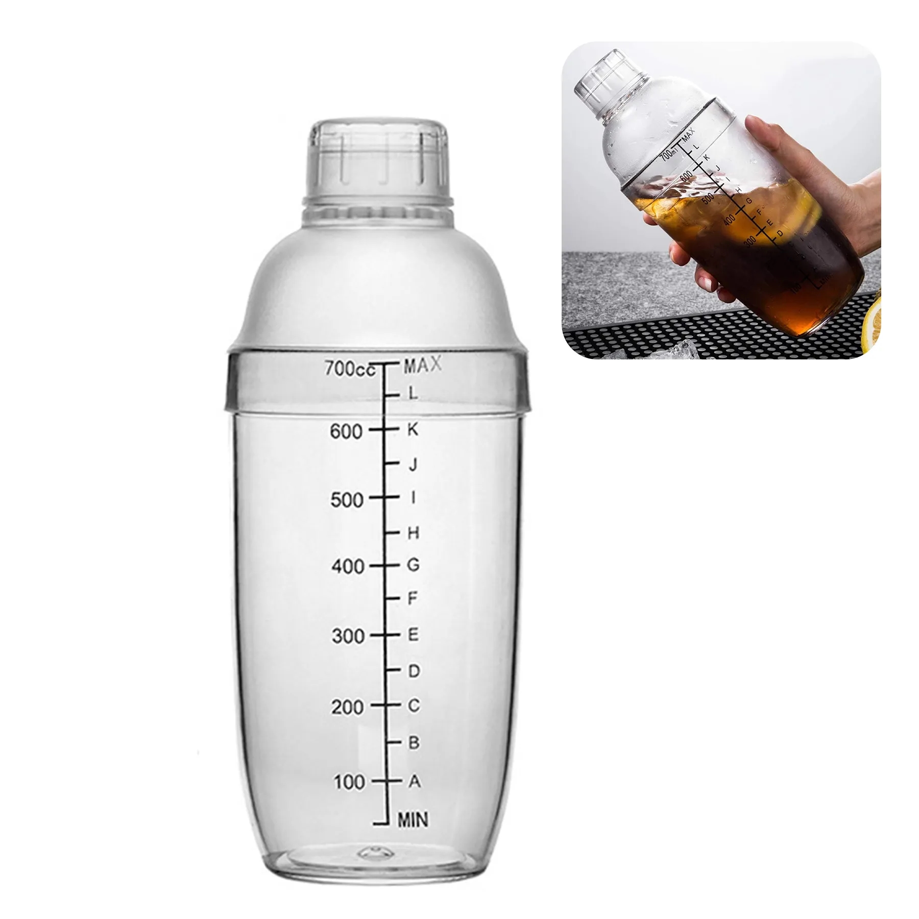 700ml Plastic Cocktail Shaker 4