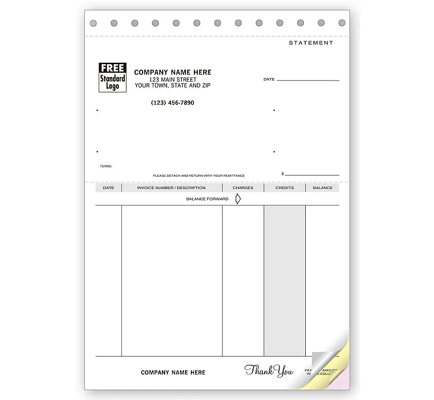 Statements, Classic Unlined Carbonless 1