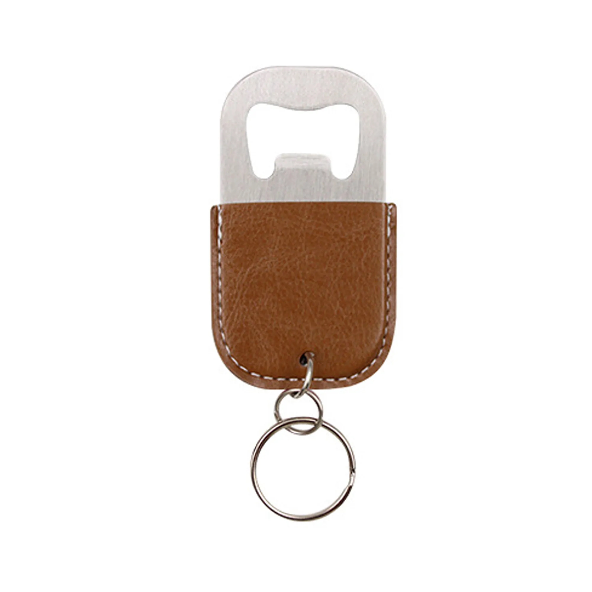 Leather Bottle Opener Keychain 3