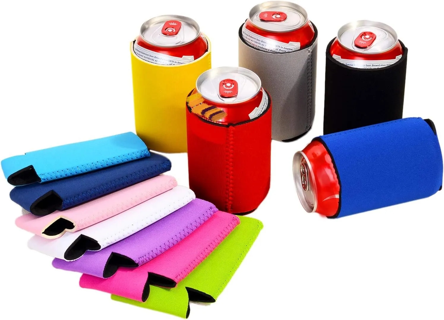 Can Sleeve Cooler Insulated with neoprene, custom koozie with logo imprint 6