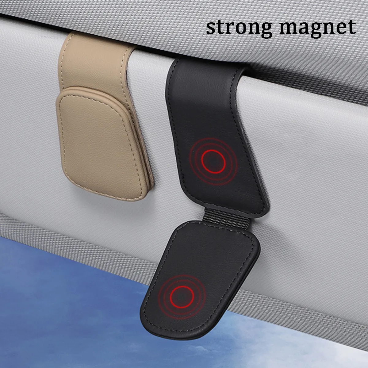 Magnetic Car Visor Sunglass Holder 4