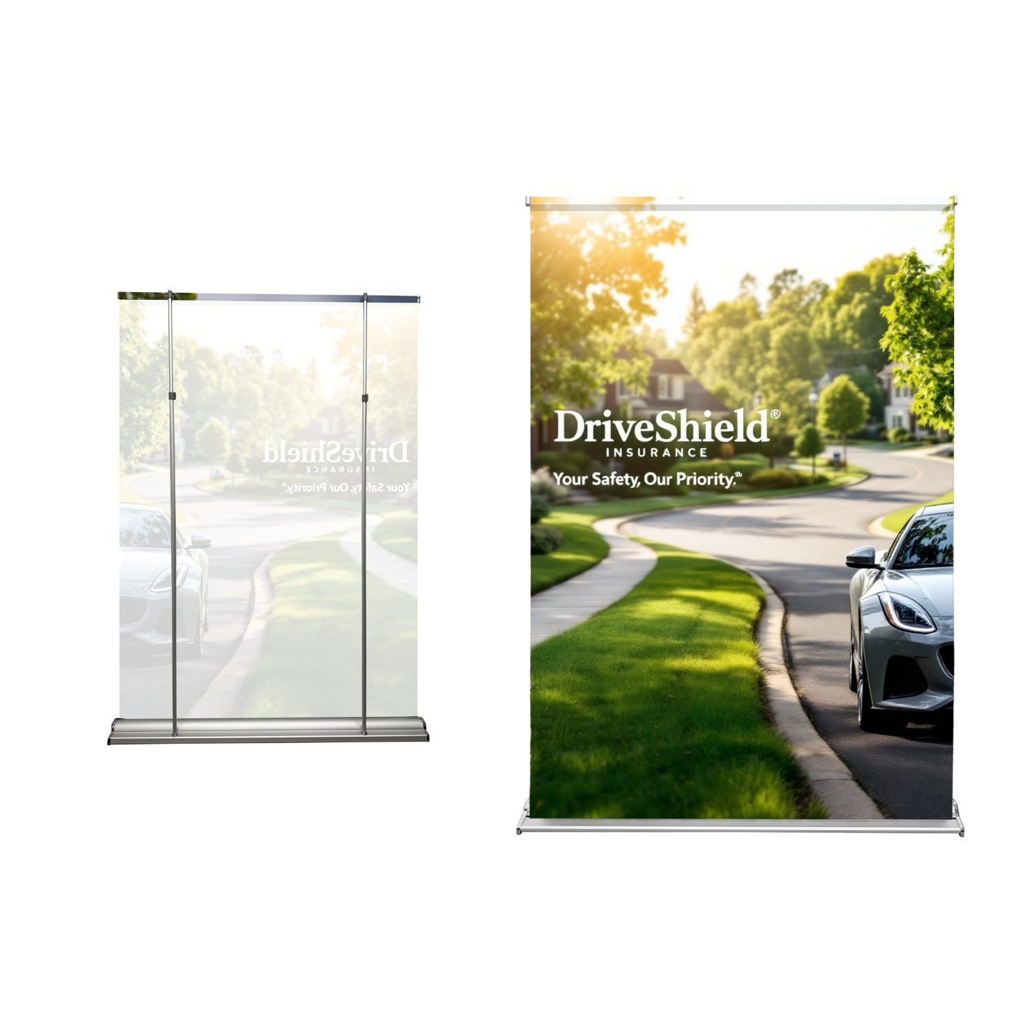 58"W x 79"H Retractable Banner 2