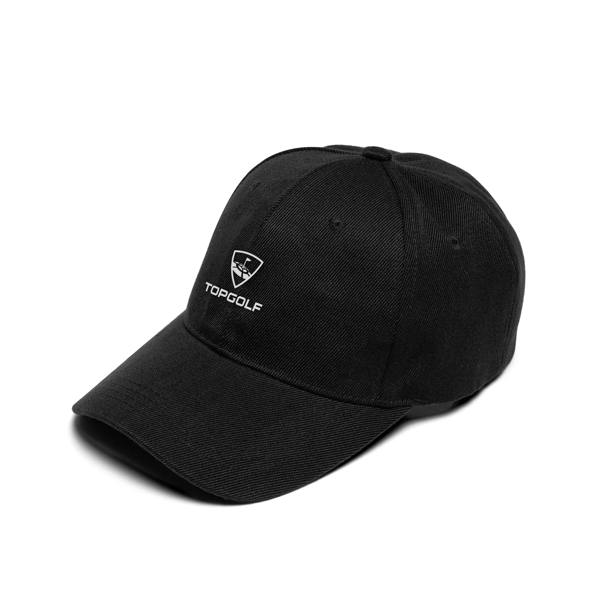 Promo Poly-Cotton 6 Panel Velcro Strap Baseball Cap 5