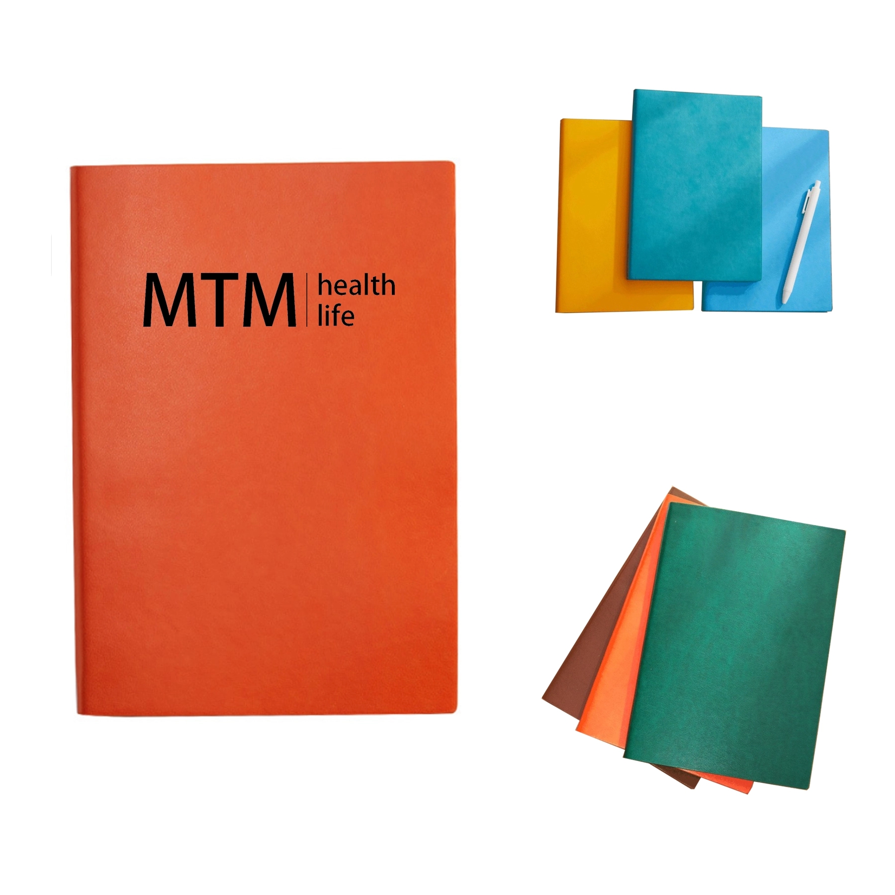A5 Writing Notebook Ruled Medium Leather Cover 2