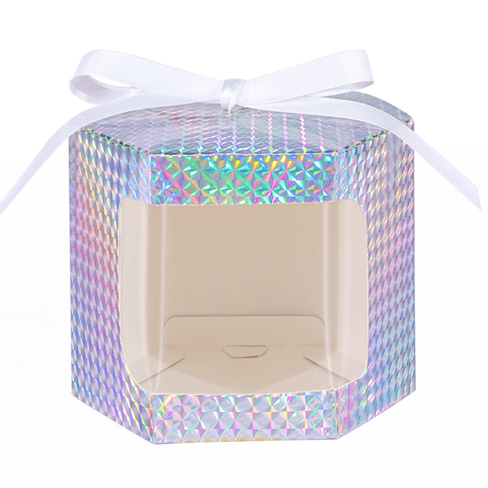 Cowhide Laser Window Paper Box Cake Candy Baking Gift Box 3