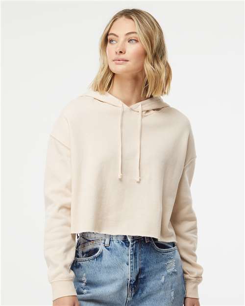 Women's Lightweight Crop Hooded Sweatshirt - AFX64CRP 13