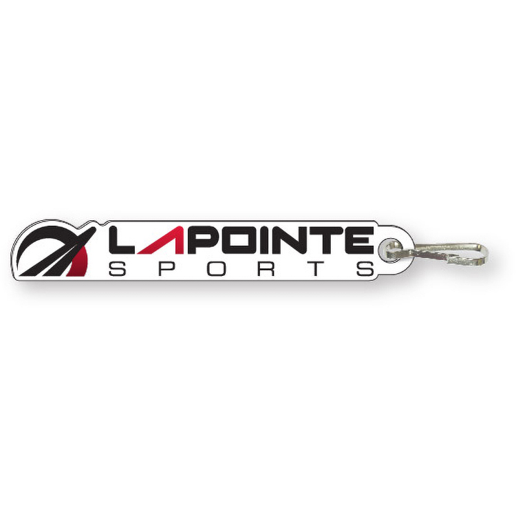 Custom Zipper Pulls (2 sq/in) .030 Compressed Laminated Plastic, Full Colour