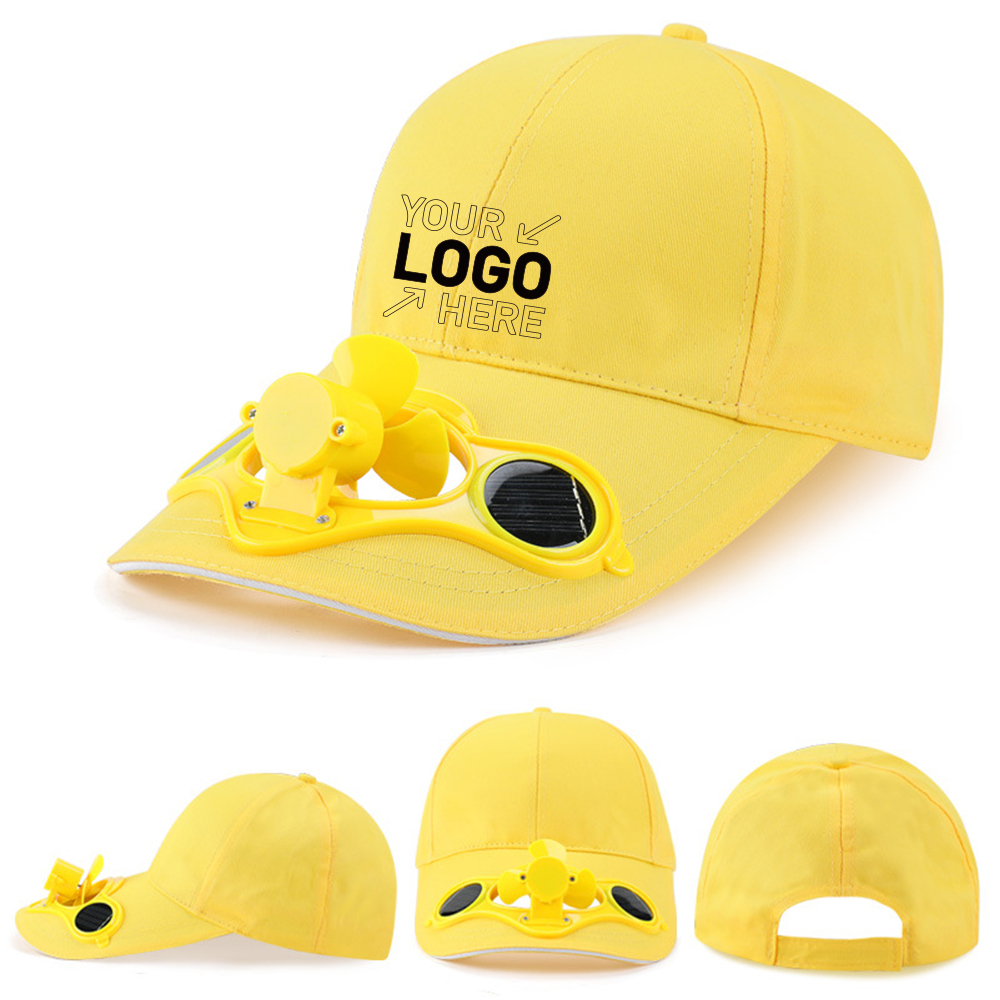 Solar Power Cooling Fan Baseball Cap