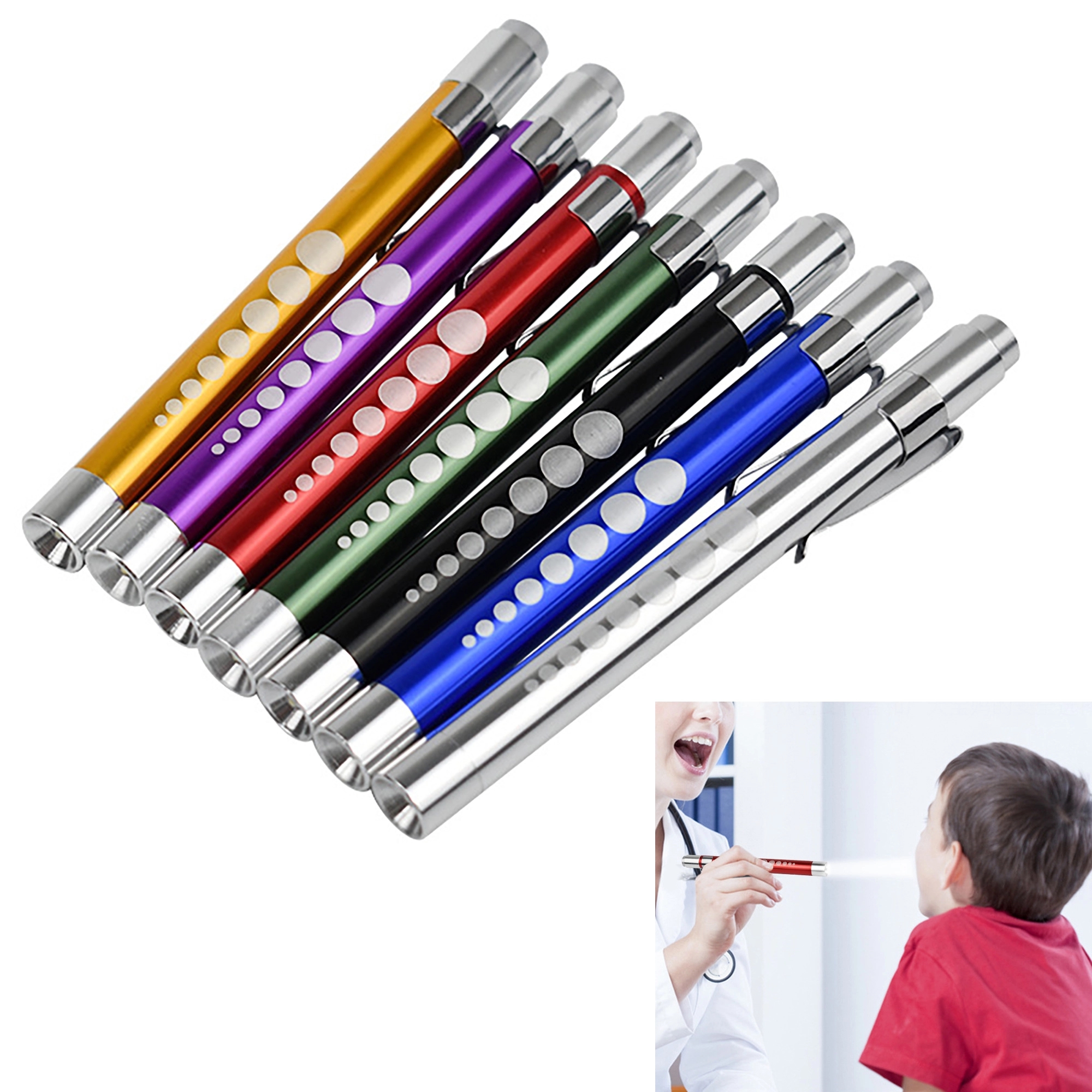 MOQ 50pcs Medical Nurse Penlight With Pupil Gauge