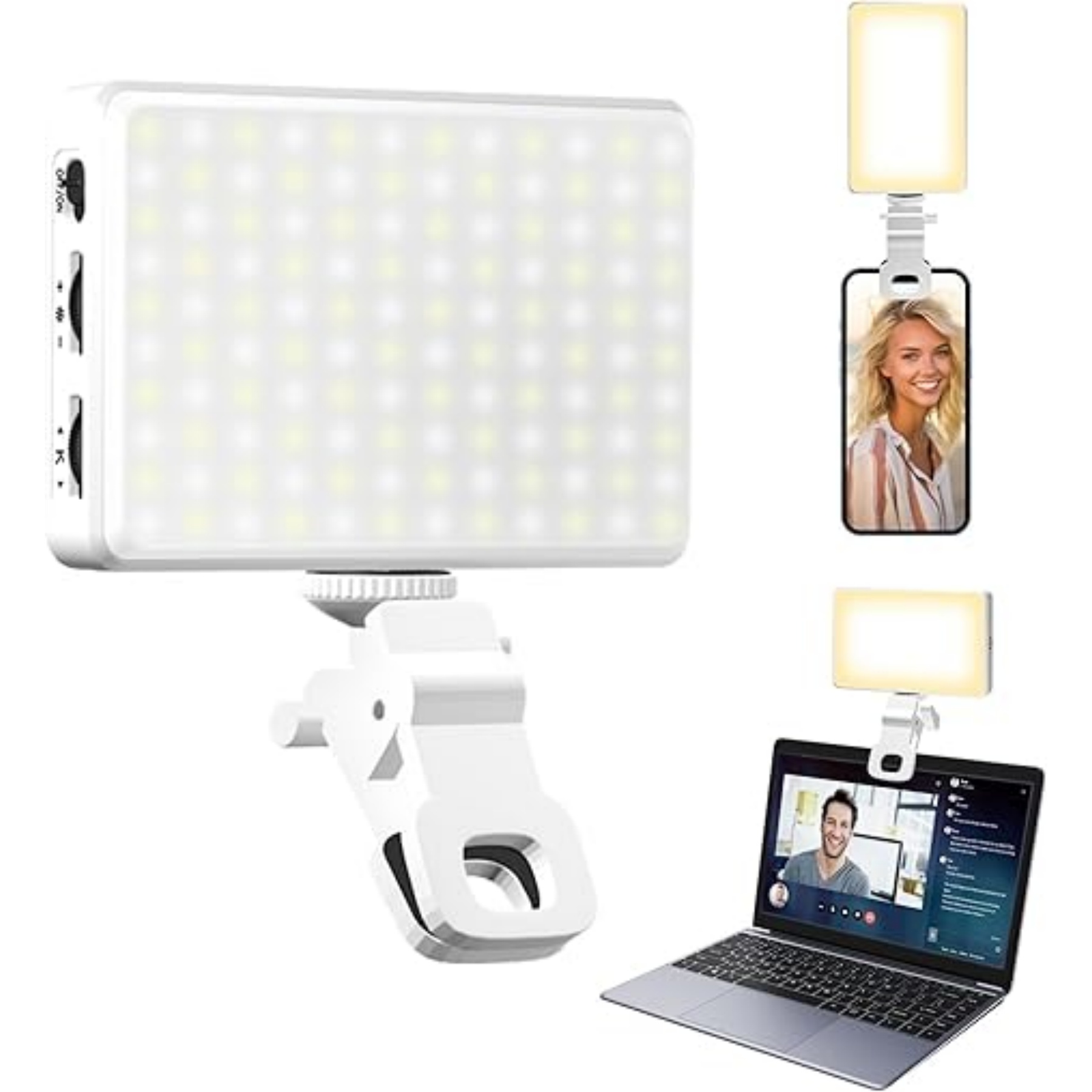 120 LED Rechargeable Clip Video Selfie Light 5