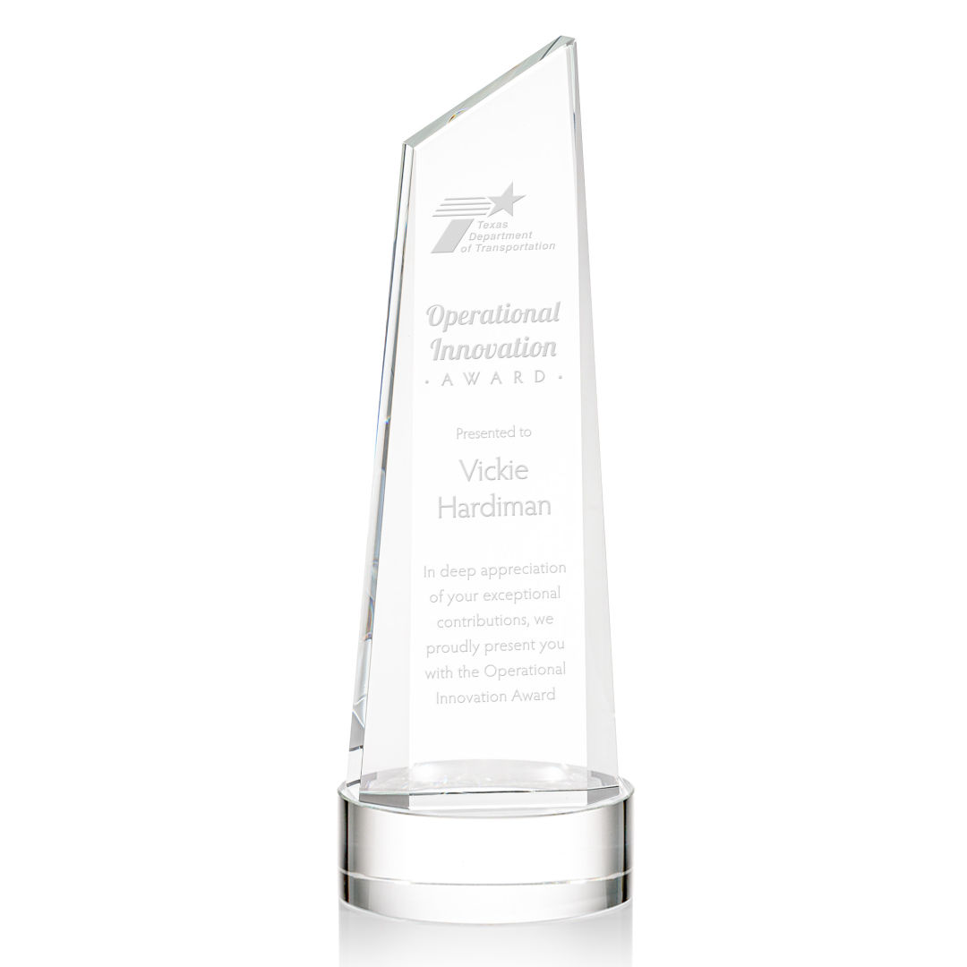 Belmont Tower Award on Stanrich Base - Clear 8