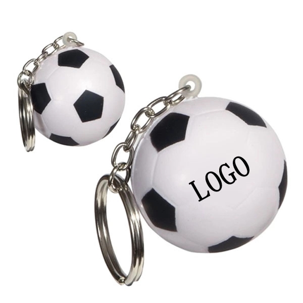 Soccer Ball Stress Key Chain 1
