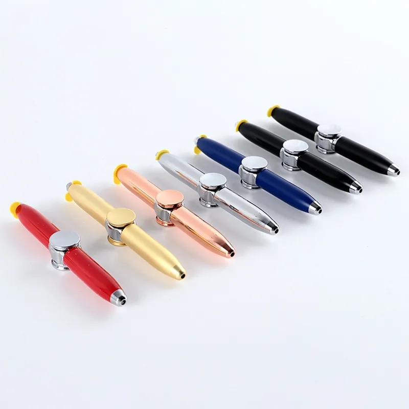 Fingertips Gyro LED Light Ballpoint Pen Toy 4