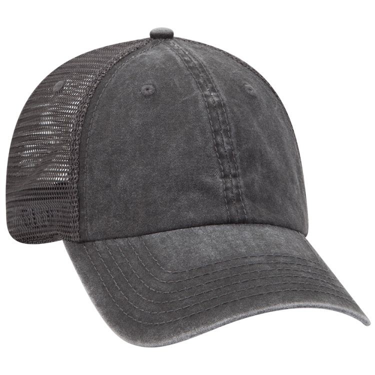 OTTO CAP® OTTO FLEX® Fitted 6 Panel Low Profile Mesh Back Trucker Hat 48