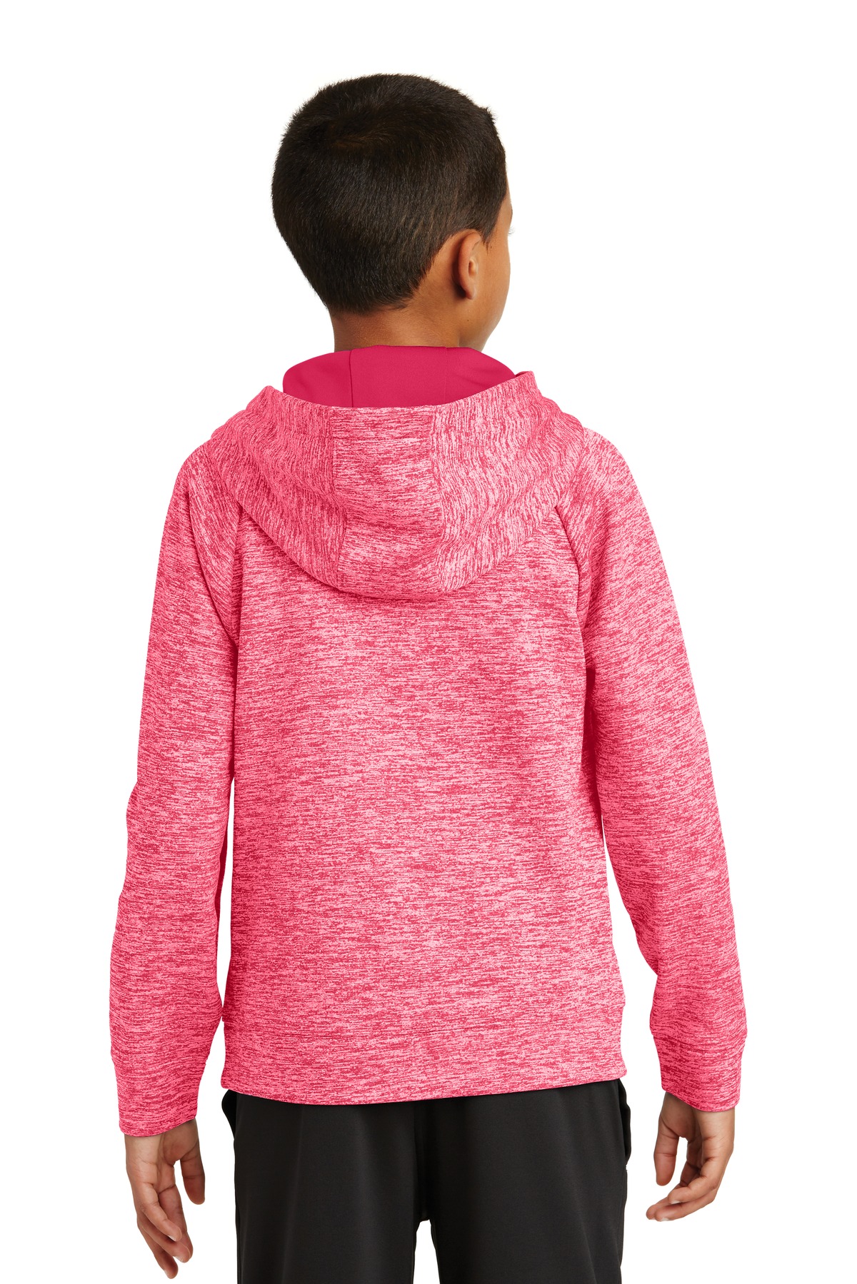 Sport-Tek Youth PosiCharge Electric Heather Fleece Hooded Pullover. YST225 34