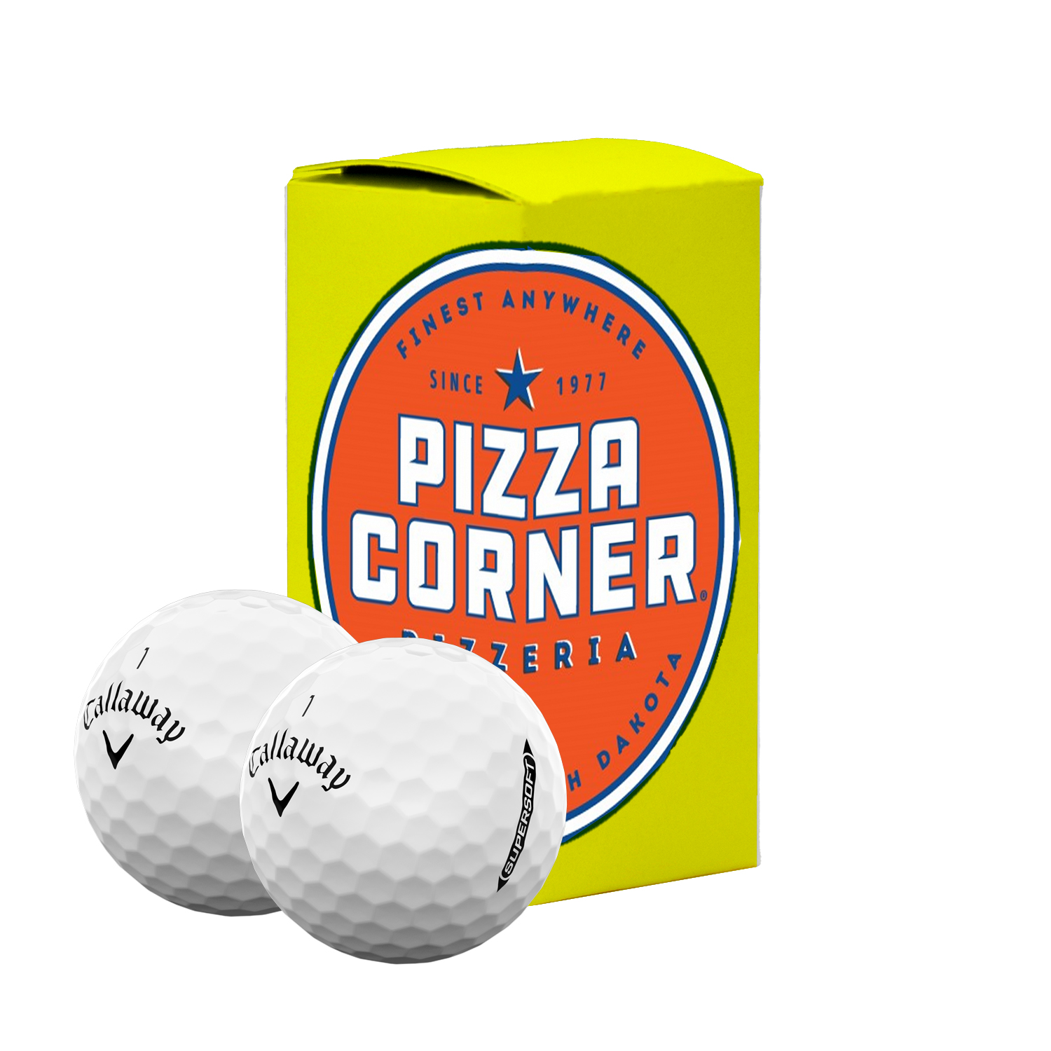 Callaway Supersoft Golf Ball in Custom Two Ball Sleeve