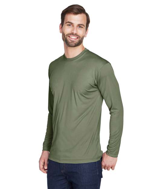 Men's Cool & Dry Sport Long Sleeve Performance Interlock T-Shirt - 8422 61