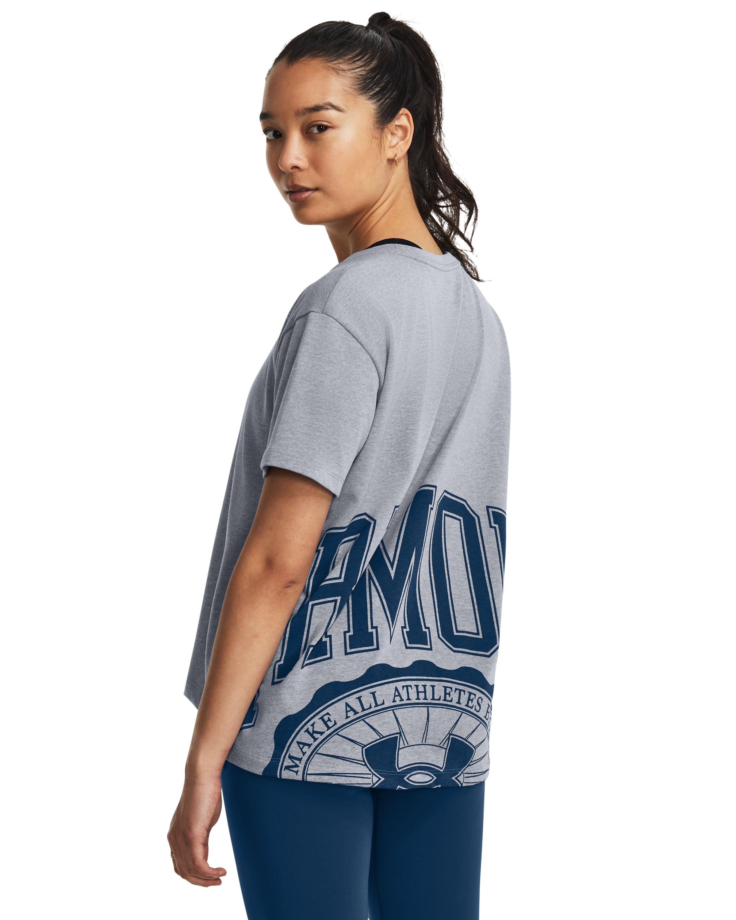 Women's UA Crest Heavyweight Short Sleeve 3