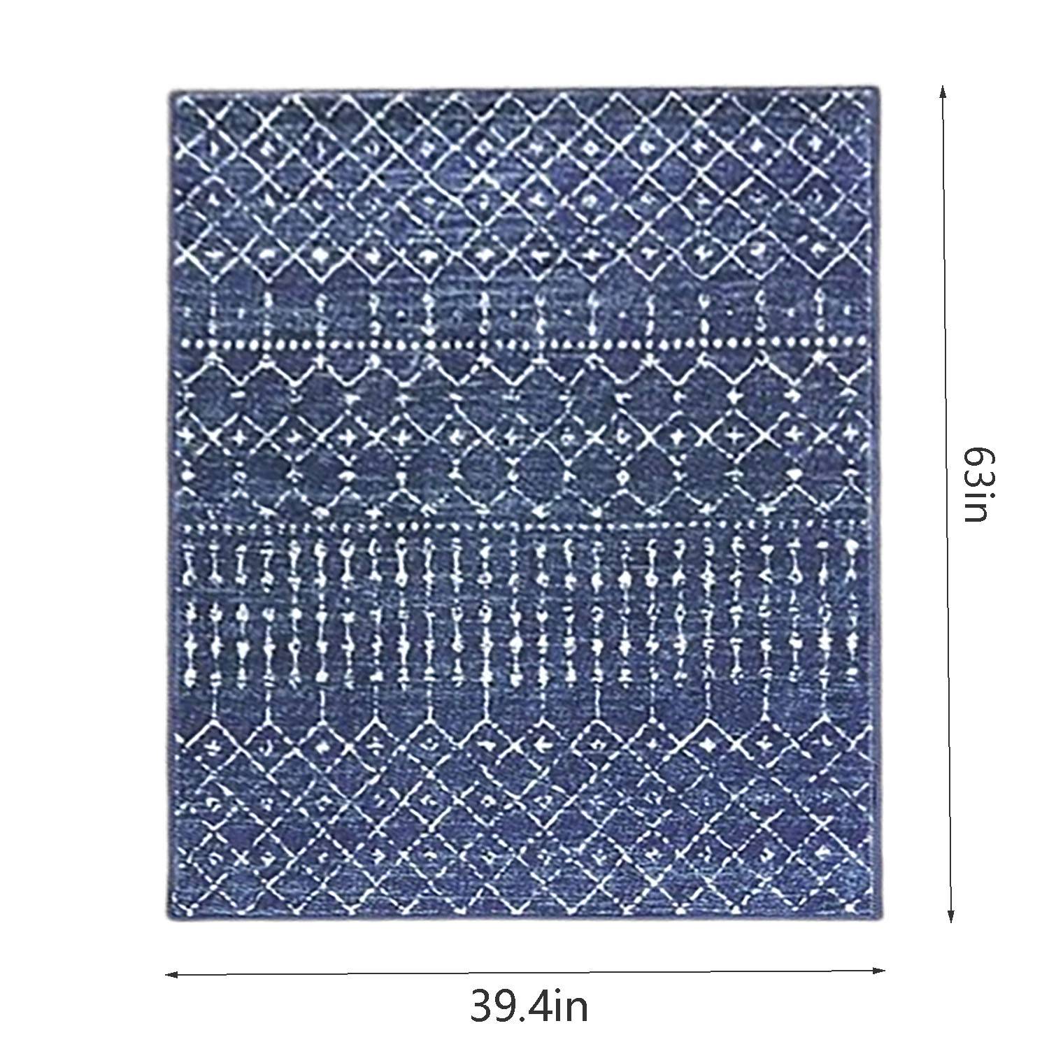 Machine Washable Non Slip Polyester Area Rug 5