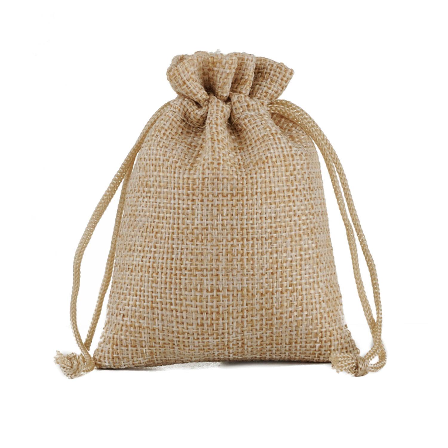 Burlap Drawstring Gift Bag 3