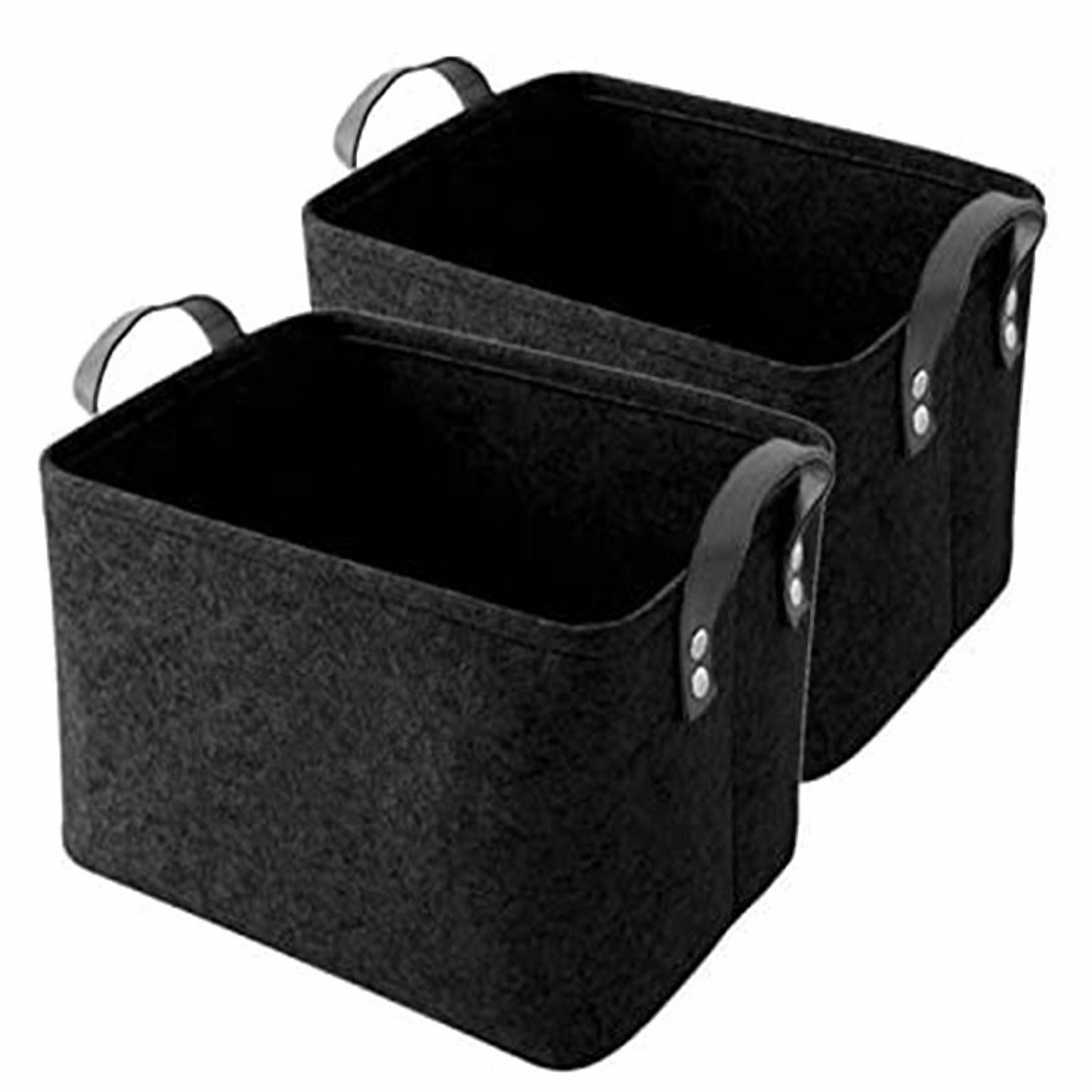 Collapsible Felt Storage Bin with Handles 4