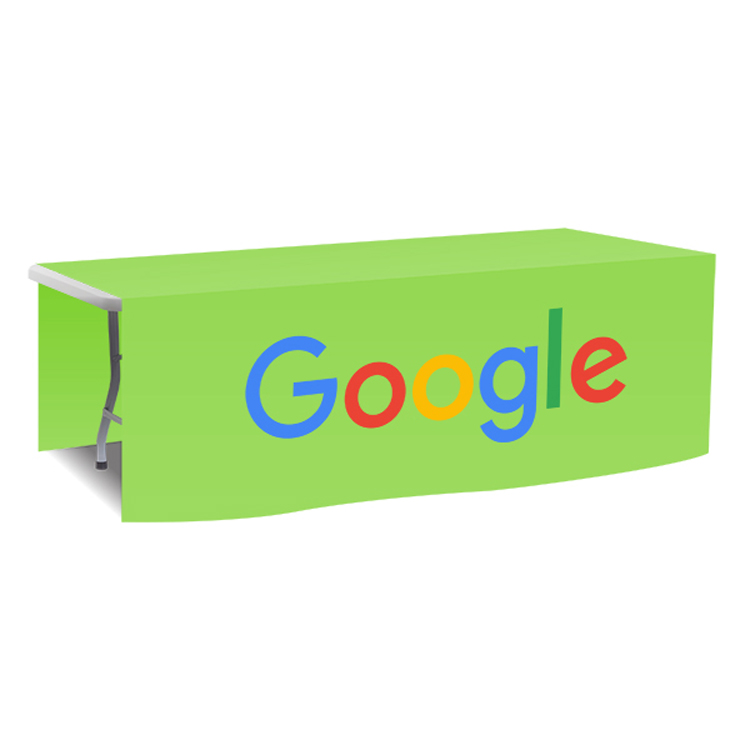 96 in. x 88 in. PolyKnit Table Drop (Full Color Logo) 55