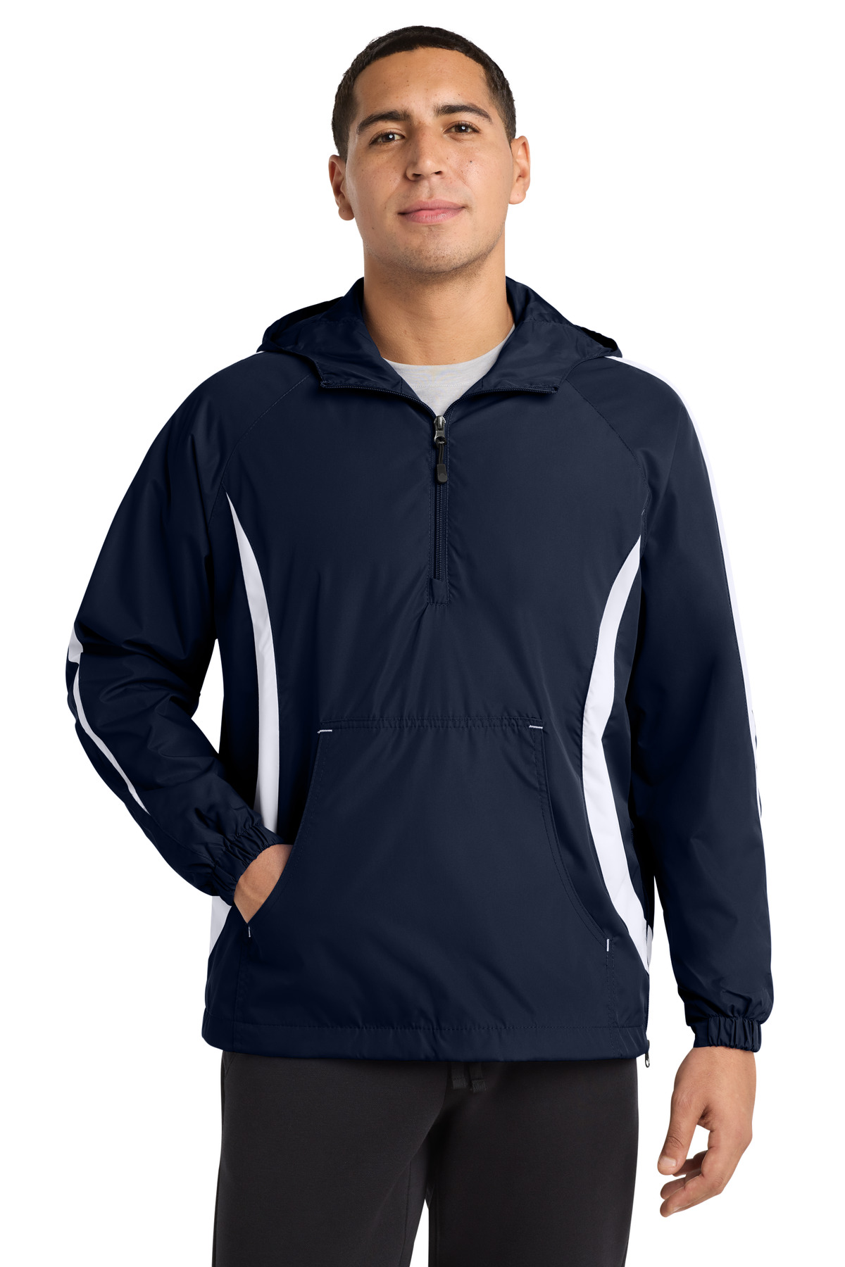 Sport-Tek Colorblock Raglan Anorak. JST63 16