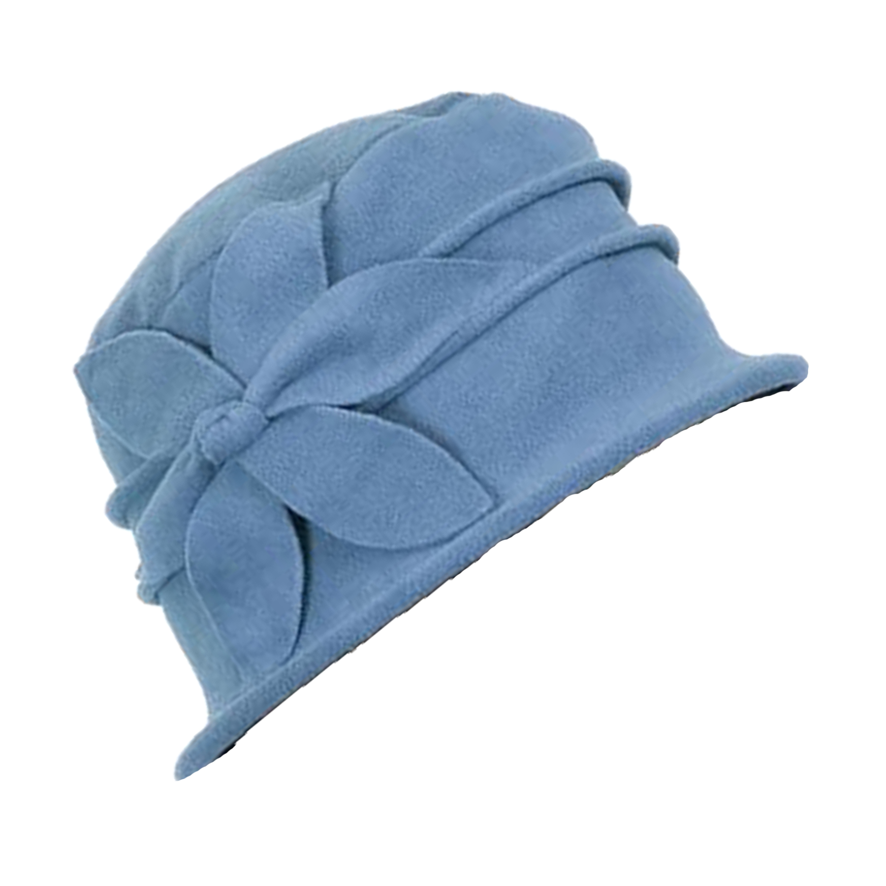 Fleece Flower Cloche Hat 2