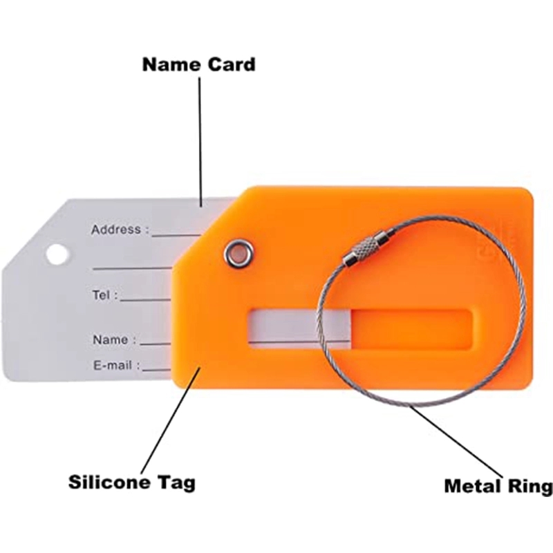 Silicone Luggage Tag Baggage Handbag Suitcase Instrument 4