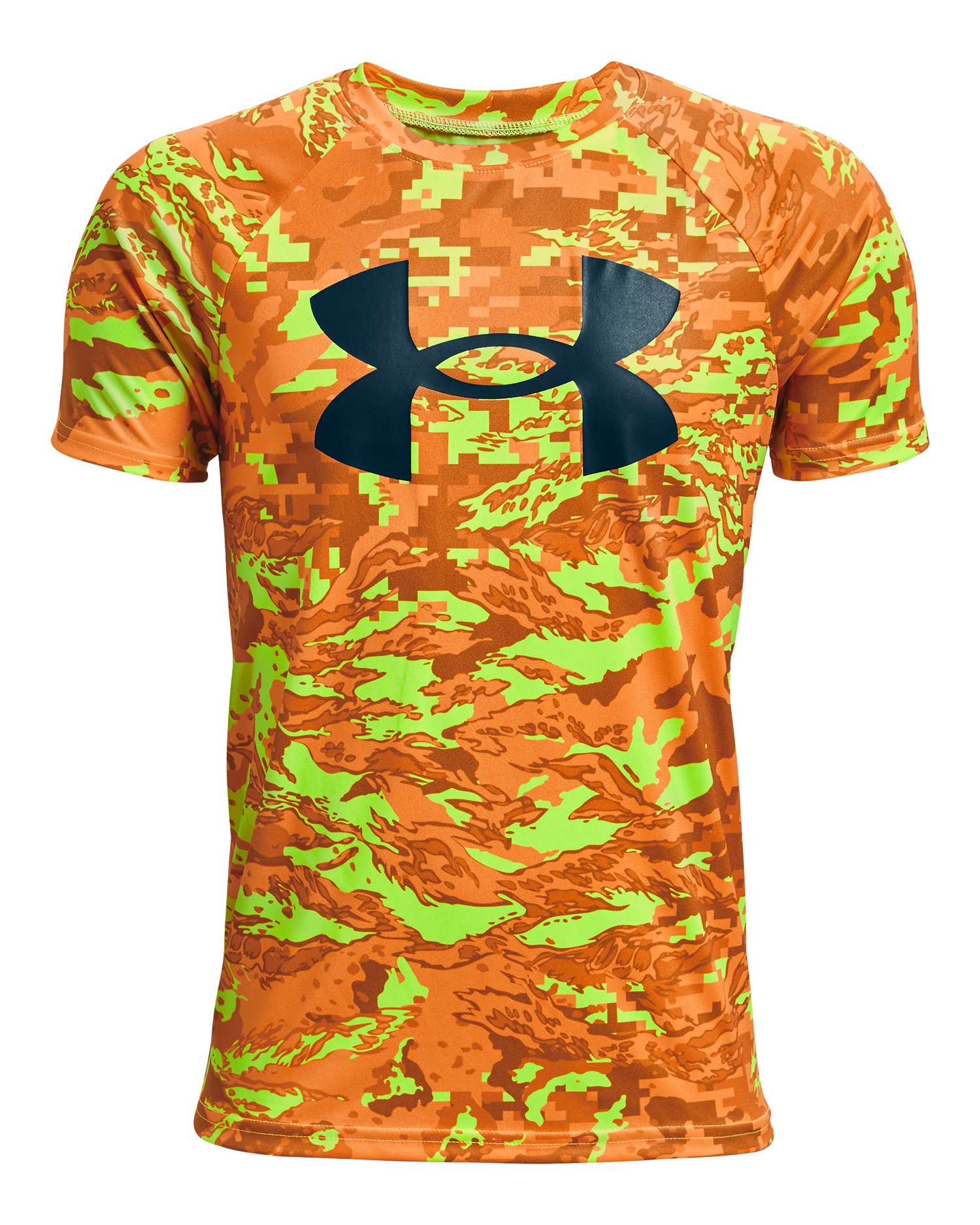 UA Tech Big Logo Printed Boys' Short Sleeve 4
