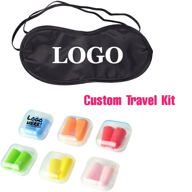 Custom Travel Kits / Sleep Mask & Earplugs 2